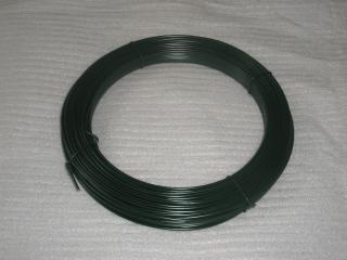 Napínací drát poplastovaný zelený, 3.5 mm, 78 m